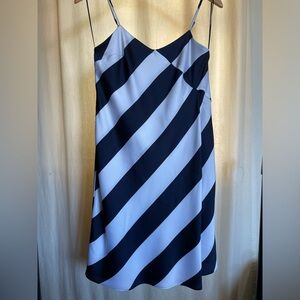 Banana Republic Stripe Cascade Slip Dress